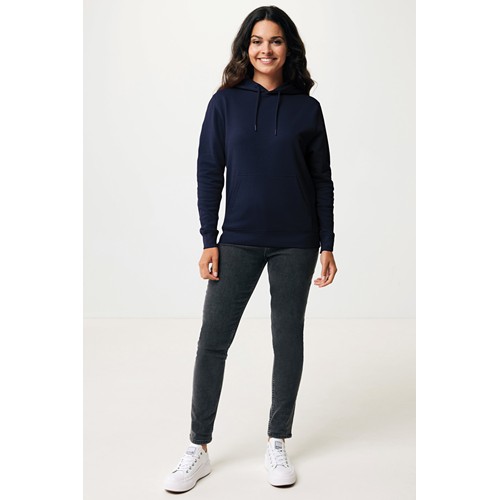 azul marino IQONIQ Rila Sudadera Capucha Light Weight Algodón Reciclado