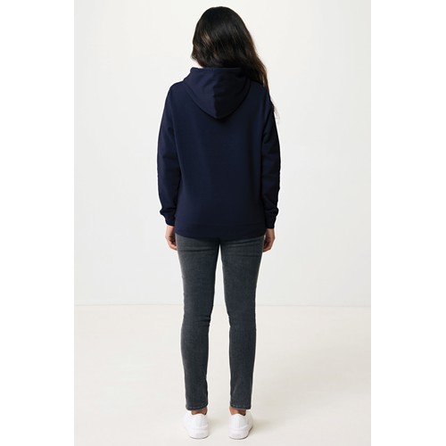 azul marino IQONIQ Rila Sudadera Capucha Light Weight Algodón Reciclado