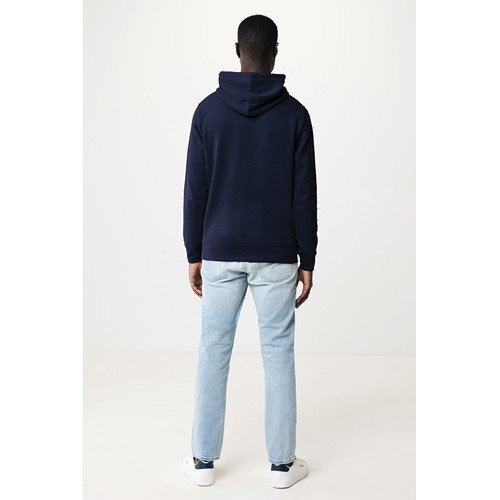 azul marino IQONIQ Rila Sudadera Capucha Light Weight Algodón Reciclado
