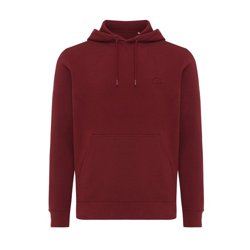 burdeos IQONIQ Rila Sudadera Capucha Light Weight Algodón Reciclado