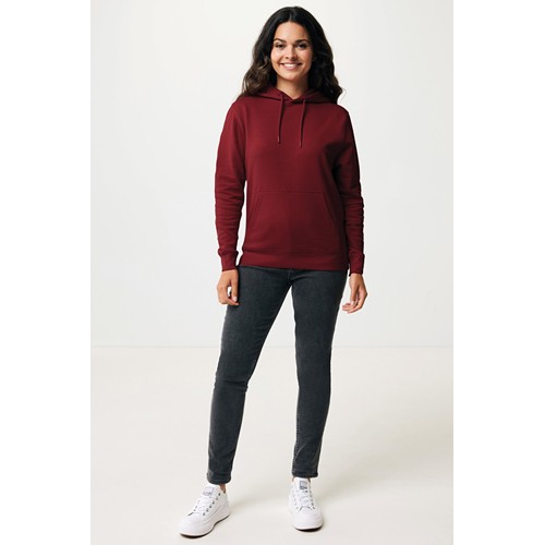burdeos IQONIQ Rila Sudadera Capucha Light Weight Algodón Reciclado