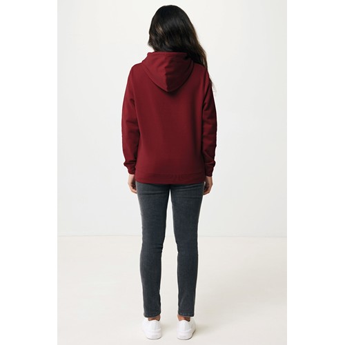 burdeos IQONIQ Rila Sudadera Capucha Light Weight Algodón Reciclado