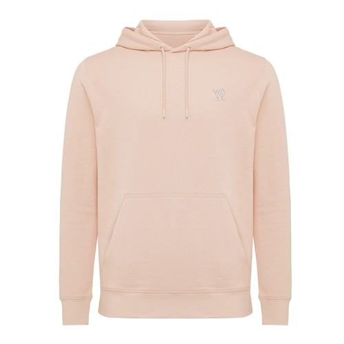 melocotón IQONIQ Rila Sudadera Capucha Light Weight Algodón Reciclado