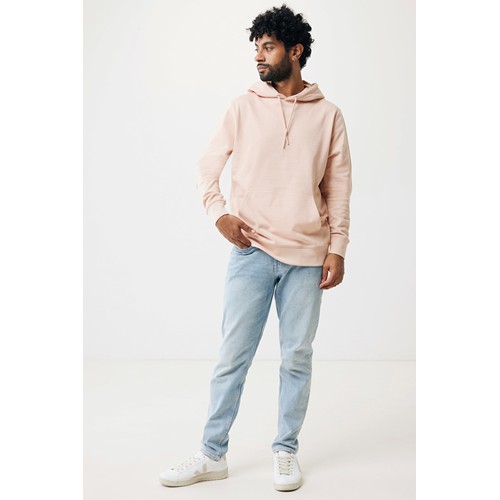 melocotón IQONIQ Rila Sudadera Capucha Light Weight Algodón Reciclado
