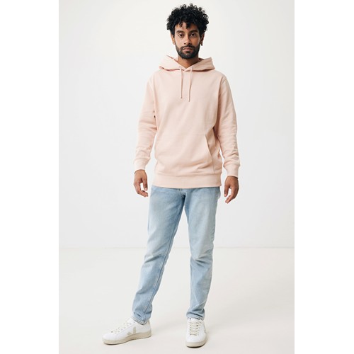 melocotón IQONIQ Rila Sudadera Capucha Light Weight Algodón Reciclado