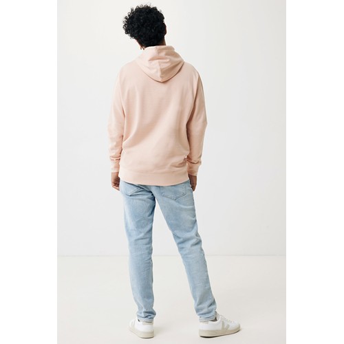 melocotón IQONIQ Rila Sudadera Capucha Light Weight Algodón Reciclado