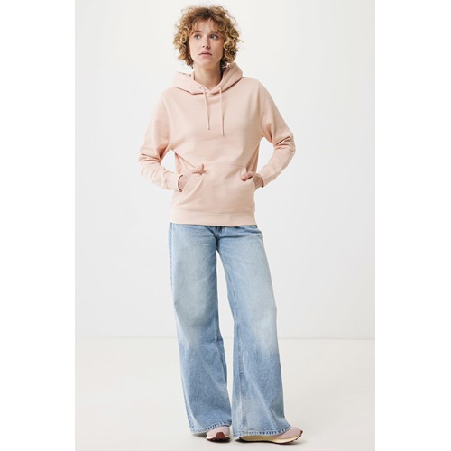 melocotón IQONIQ Rila Sudadera Capucha Light Weight Algodón Reciclado