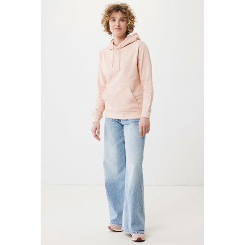 melocotón IQONIQ Rila Sudadera Capucha Light Weight Algodón Reciclado
