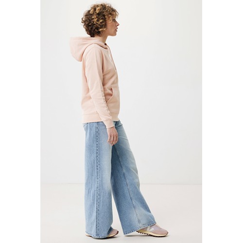 melocotón IQONIQ Rila Sudadera Capucha Light Weight Algodón Reciclado