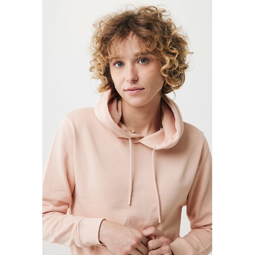 melocotón IQONIQ Rila Sudadera Capucha Light Weight Algodón Reciclado