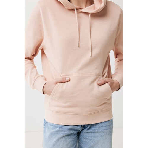 melocotón IQONIQ Rila Sudadera Capucha Light Weight Algodón Reciclado