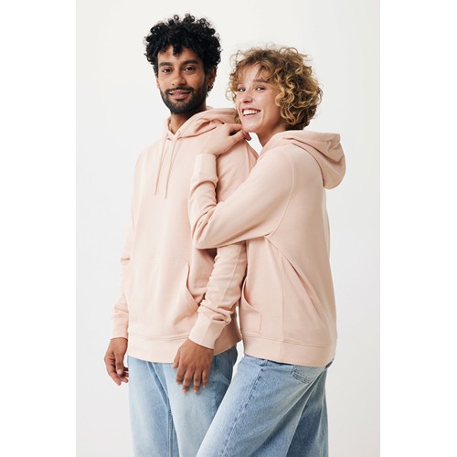 melocotón IQONIQ Rila Sudadera Capucha Light Weight Algodón Reciclado
