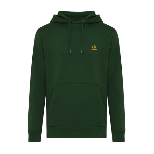 verde bosque IQONIQ Rila Sudadera Capucha Light Weight Algodón Reciclado