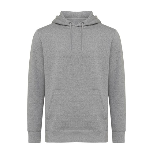 antracita claro moteado IQONIQ Rila Sudadera Capucha Light Weight Algodón Reciclado
