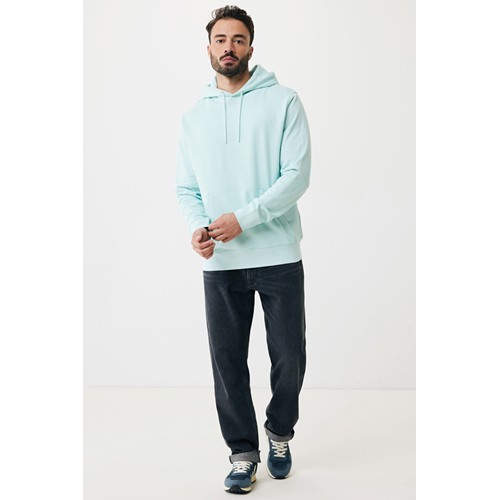 verde menta IQONIQ Rila Sudadera Capucha Light Weight Algodón Reciclado