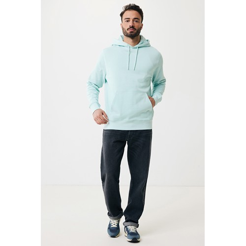 verde menta IQONIQ Rila Sudadera Capucha Light Weight Algodón Reciclado