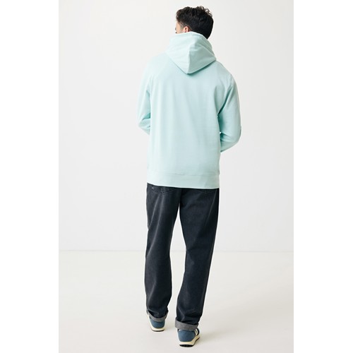 verde menta IQONIQ Rila Sudadera Capucha Light Weight Algodón Reciclado