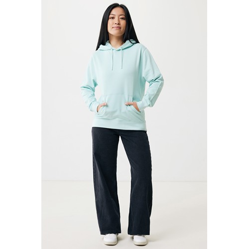 verde menta IQONIQ Rila Sudadera Capucha Light Weight Algodón Reciclado