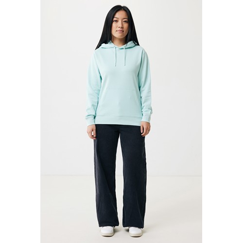 verde menta IQONIQ Rila Sudadera Capucha Light Weight Algodón Reciclado