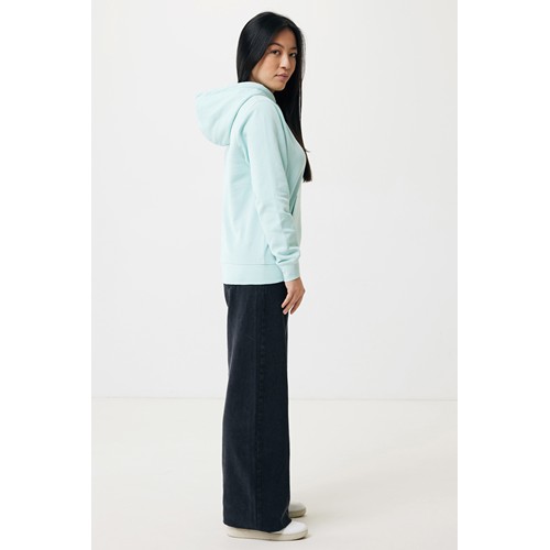 verde menta IQONIQ Rila Sudadera Capucha Light Weight Algodón Reciclado