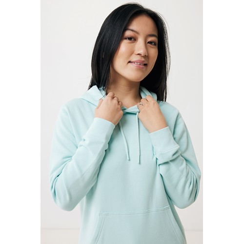 verde menta IQONIQ Rila Sudadera Capucha Light Weight Algodón Reciclado