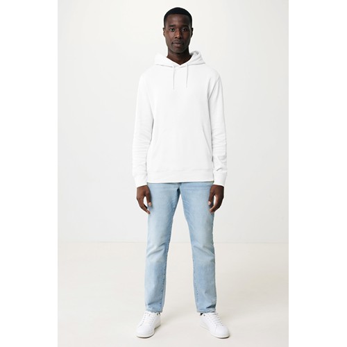 white IQONIQ Rila Sudadera Capucha Light Weight Algodón Reciclado