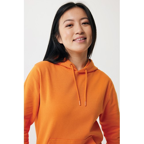 orange IQONIQ Rila Sudadera Capucha Light Weight Algodón Reciclado