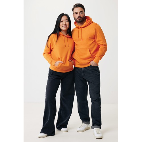 orange IQONIQ Rila Sudadera Capucha Light Weight Algodón Reciclado