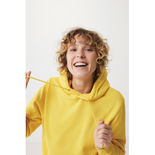 yellow IQONIQ Rila Sudadera Capucha Light Weight Algodón Reciclado