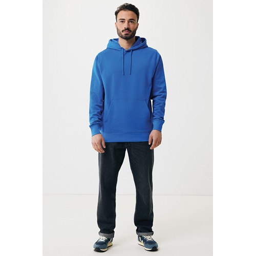 azulón IQONIQ Rila Sudadera Capucha Light Weight Algodón Reciclado