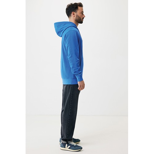 azulón IQONIQ Rila Sudadera Capucha Light Weight Algodón Reciclado