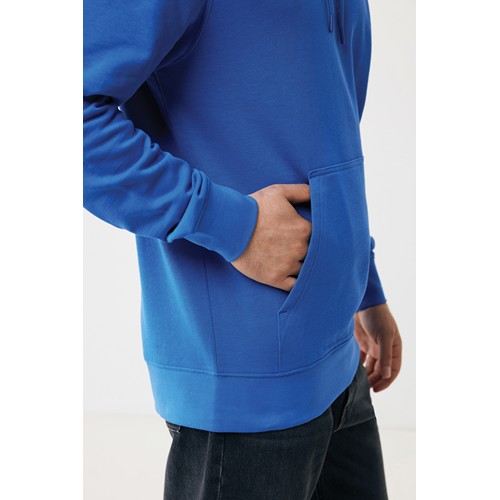 azulón IQONIQ Rila Sudadera Capucha Light Weight Algodón Reciclado