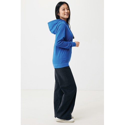 azulón IQONIQ Rila Sudadera Capucha Light Weight Algodón Reciclado