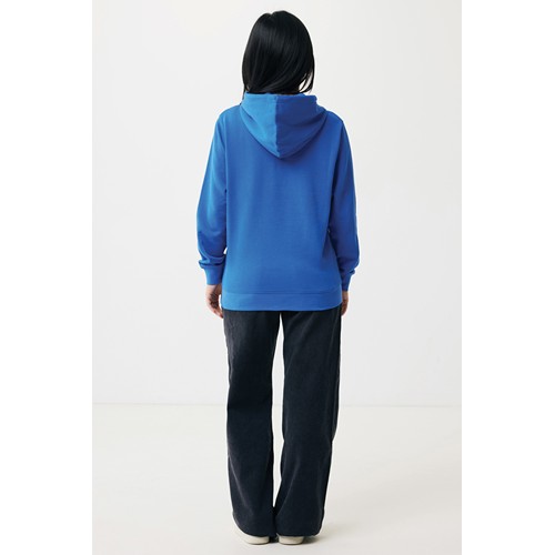 azulón IQONIQ Rila Sudadera Capucha Light Weight Algodón Reciclado