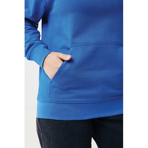 azulón IQONIQ Rila Sudadera Capucha Light Weight Algodón Reciclado