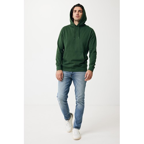 verde bosque IQONIQ Rila Sudadera Capucha Light Weight Algodón Reciclado