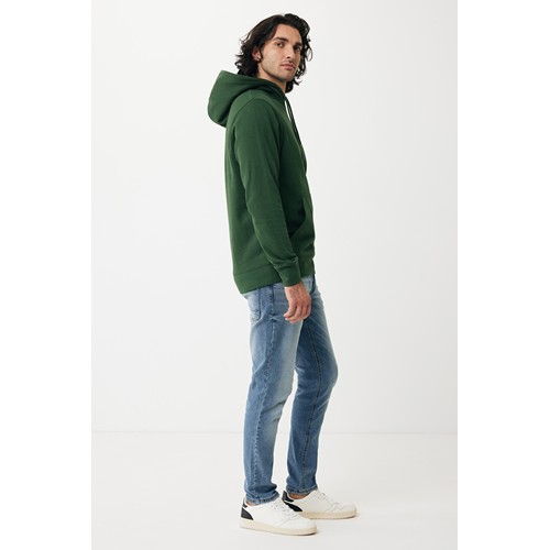verde bosque IQONIQ Rila Sudadera Capucha Light Weight Algodón Reciclado