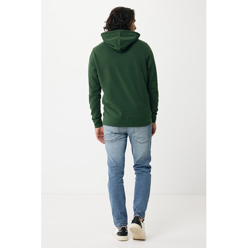 verde bosque IQONIQ Rila Sudadera Capucha Light Weight Algodón Reciclado