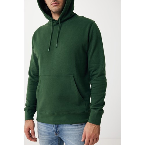 verde bosque IQONIQ Rila Sudadera Capucha Light Weight Algodón Reciclado