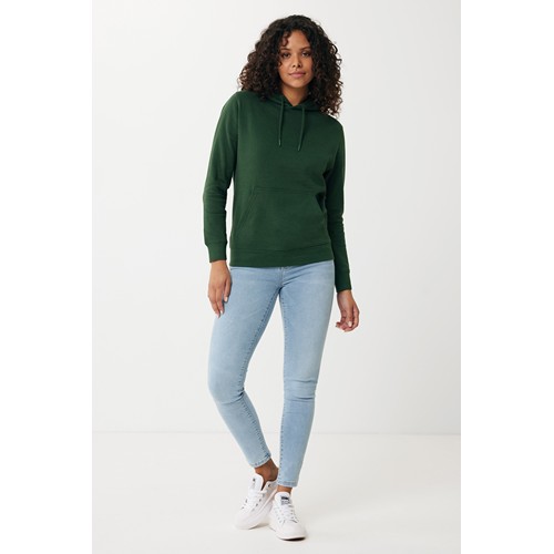 verde bosque IQONIQ Rila Sudadera Capucha Light Weight Algodón Reciclado