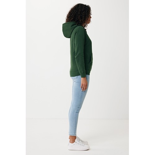 verde bosque IQONIQ Rila Sudadera Capucha Light Weight Algodón Reciclado