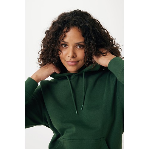 verde bosque IQONIQ Rila Sudadera Capucha Light Weight Algodón Reciclado