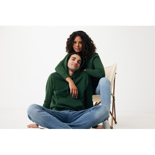 verde bosque IQONIQ Rila Sudadera Capucha Light Weight Algodón Reciclado