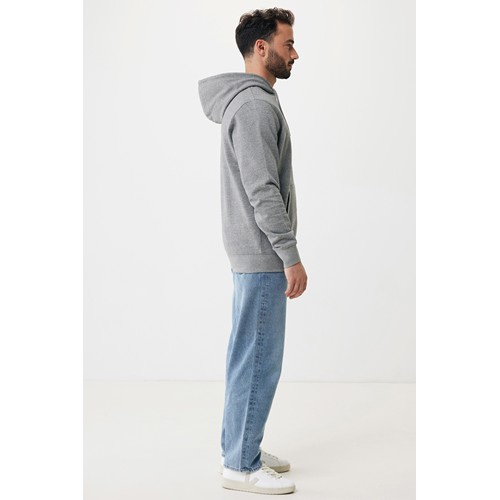 antracita claro moteado IQONIQ Rila Sudadera Capucha Light Weight Algodón Reciclado