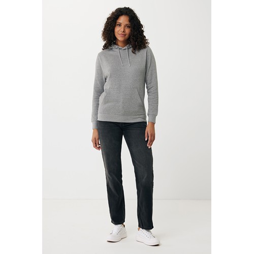 antracita claro moteado IQONIQ Rila Sudadera Capucha Light Weight Algodón Reciclado