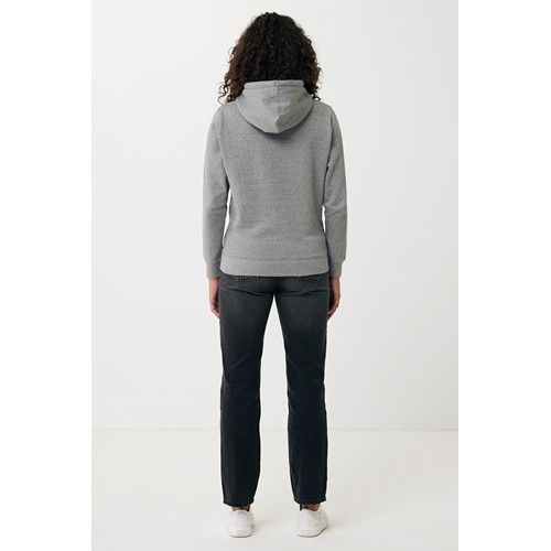 antracita claro moteado IQONIQ Rila Sudadera Capucha Light Weight Algodón Reciclado