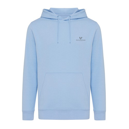 azul celeste IQONIQ Rila Sudadera Capucha Light Weight Algodón Reciclado