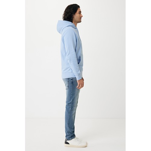 azul celeste IQONIQ Rila Sudadera Capucha Light Weight Algodón Reciclado