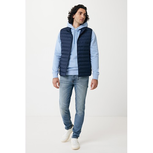 azul celeste IQONIQ Rila Sudadera Capucha Light Weight Algodón Reciclado