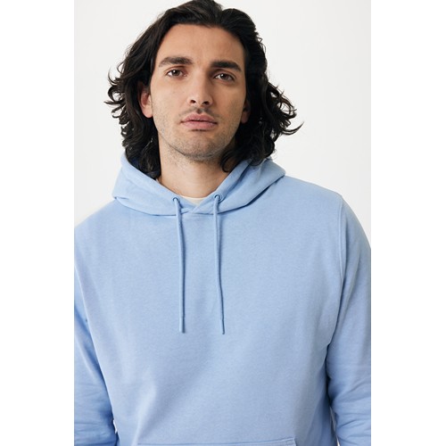 azul celeste IQONIQ Rila Sudadera Capucha Light Weight Algodón Reciclado